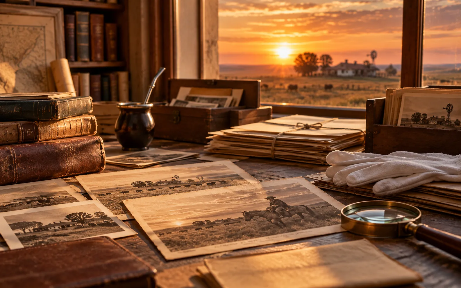 Recreación digital de un archivo de investigación